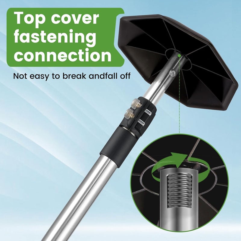 Greeily Golf Club Travel Protector Stick, 33"-60" Golf Travel Bag Support Pole Backup Support Adjustable for Airlines Stiff Arm Club Protector Metal Pole Hard Cover Black - Image 4